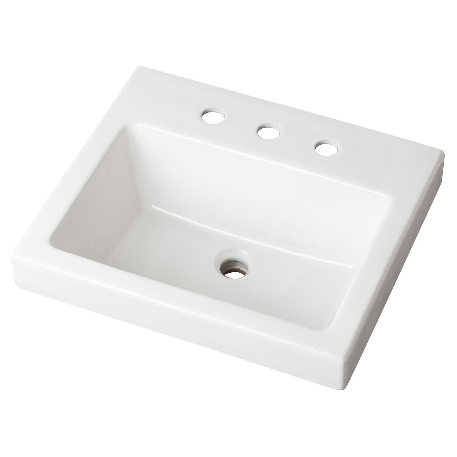 wicker park™ rectangular 8" centers above counter bathroom sink