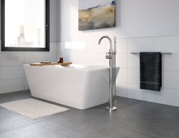 Gerber® Plumbing Fixtures Expands Design Horizons and Bathing Experience by Introducing Floor Mount Tub Fillers