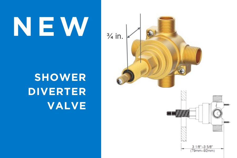 New & Improved Shower Diverter Valves Simplify Offering & Align Shower Solutions