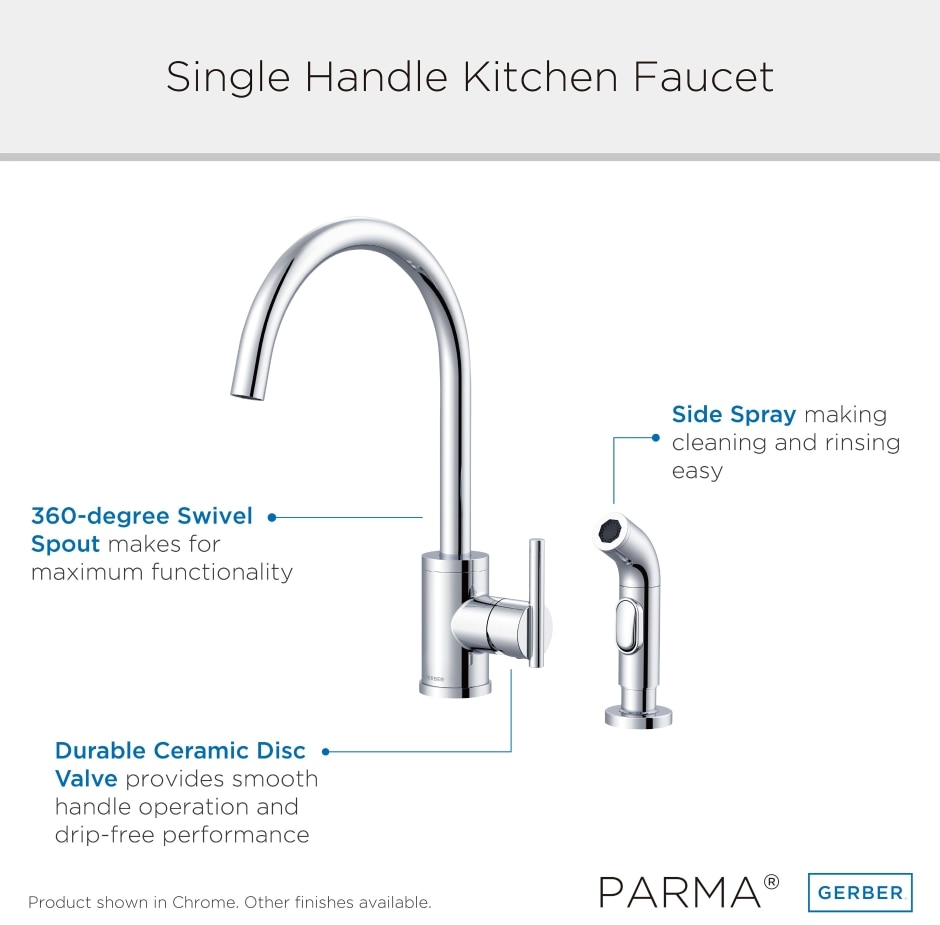 Parma Single Handle Kitchen Faucet