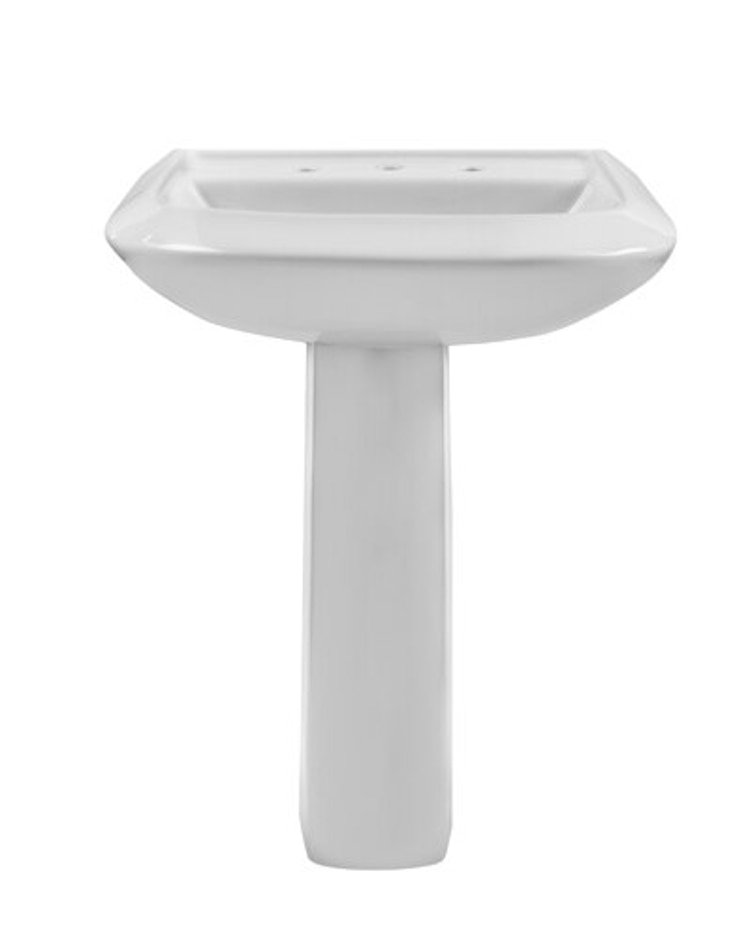 Avalanche 8 Centers Standard Pedestal Bathroom Sink - Bathroom Pedestal Sink Height